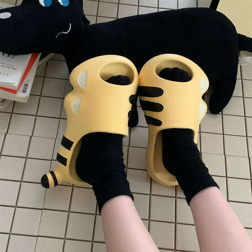 Cartoon Tiger EVA Platform Slides
