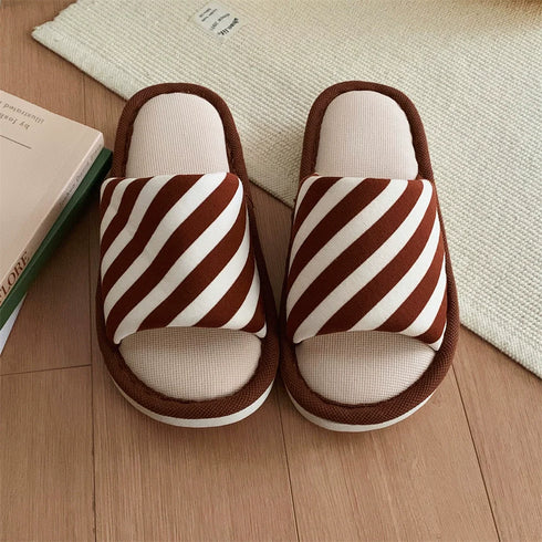 Chic Stripe Waffle Indoor Slides