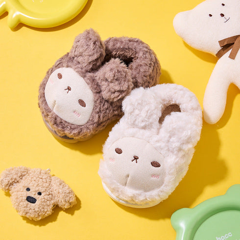 Cozy Bunny Ear Fuzzy Slippers