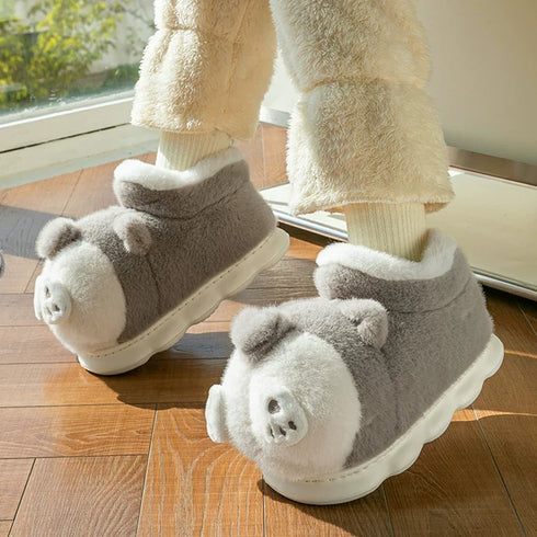 Plush Corgi Butt Ankle Slippers