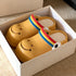 Smiley Face Striped Strap Clogs