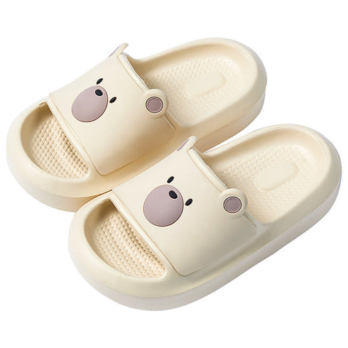 Playful Bear Face Soft Slides