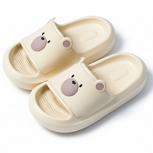 Playful Bear Face Soft Slides