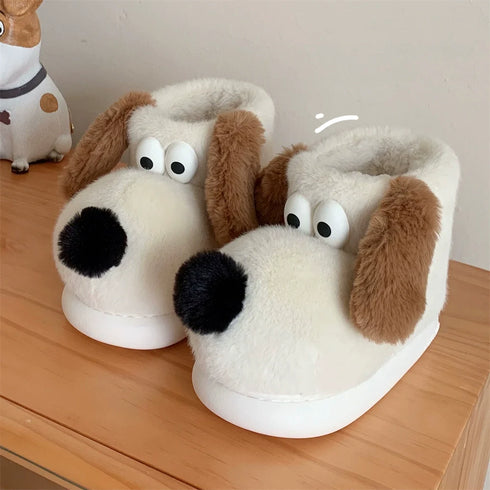 Puppy Face Plush Boots