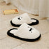 Plush Panda Face Warm Slippers