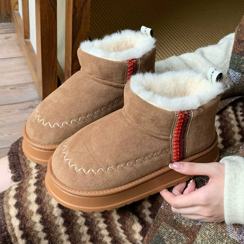 Chunky Stitch Cozy Winter Boots