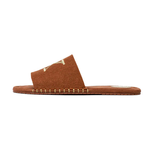 Trendy Letter X Stitched Slides
