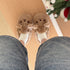 Teddy Bear Buckle Fleece Slippers