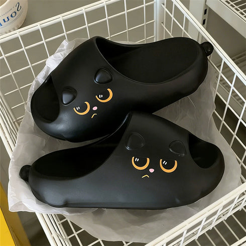 Quirky Cat Face Chunky Slides