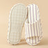 Breezy Pinstripe Linen Home Slides