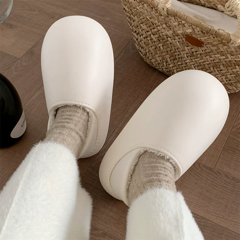 Cozy Waterproof Puffy Bread Slippers