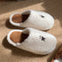 Whimsical Puppy Embroidered Fuzzy Slippers