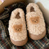 Teddy Patch Fuzzy Lounge Slippers