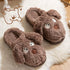 Whimsical Puppy Face Plush Slippers