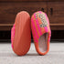 Striped Leopard Plush House Slippers