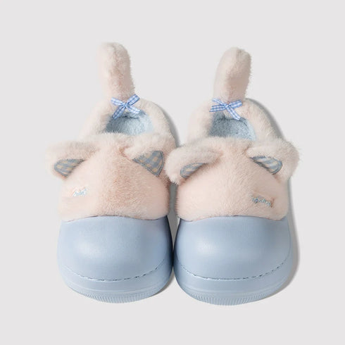 Whimsical Kitty Ears Platform Slippers