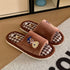 Playful Gingham Cartoon Home Slippers
