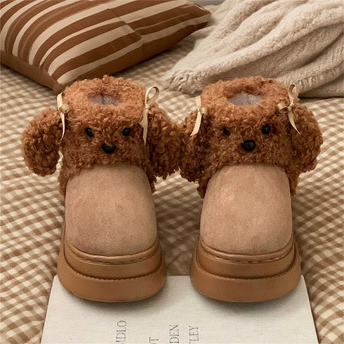 Teddy Pup Platform Boots