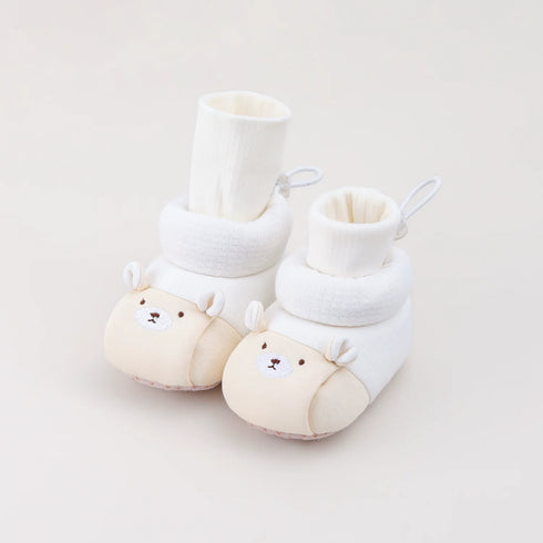 Cozy Bear Face Sock Boots