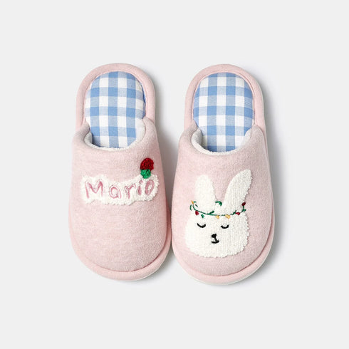 Mismatched Bear Tree Kids Slippers