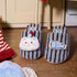 Striped Cat Fish Plush Slippers