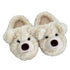 Fuzzy Teddy Bear Face Slippers