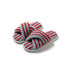 Striped Cross Strap Slippers