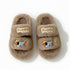 Puppy Patch Fuzzy Band Slippers