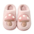 Spotted Mushroom Fuzzy House Slippers