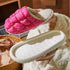 Puffy Checkerboard Home Slippers