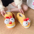 Quirky Chicken Plush Home Slippers