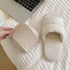 Puffy Waffle Open Toe Slides