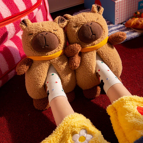 Chill Capybara Plushie House Slippers
