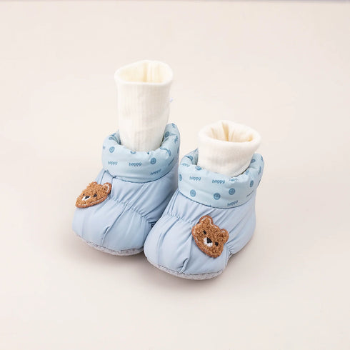 Puffy Bear Patch Winter Boots