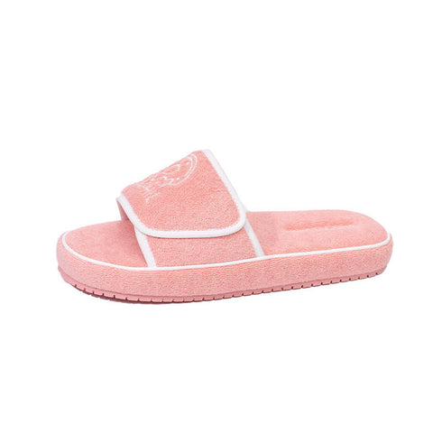 Chunky Terry Cloth Platform Slides