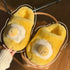 Fried Egg Plush House Slippers