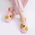 Tufted Flower Soft House Slippers
