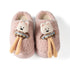 Fuzzy Puppy Character Plush Slippers