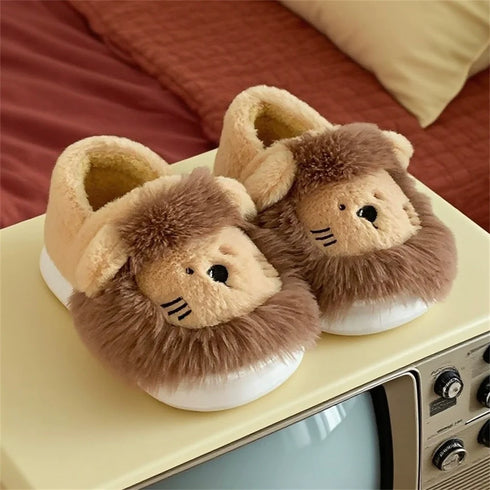 Lion Mane Plush Home Slippers
