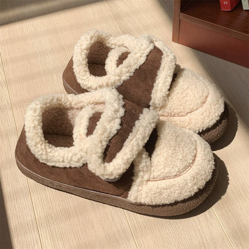 Double Velcro Sherpa Slippers