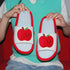 Smiley Apple Stripe Home Slides