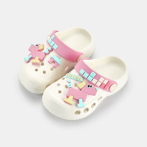 Puzzle Puppy Toddler Beach Clogs