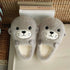 Whimsical Seal Face Fuzzy Slippers