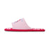 Embroidered Cherry Leopard Print Slides