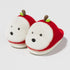 Playful Apple Dog Winter Slippers