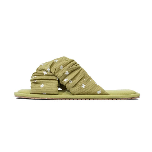 Breezy Floral Scrunch Indoor Slides