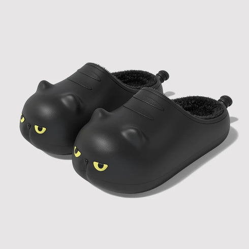 Grumpy Cat Face Lined Clogs