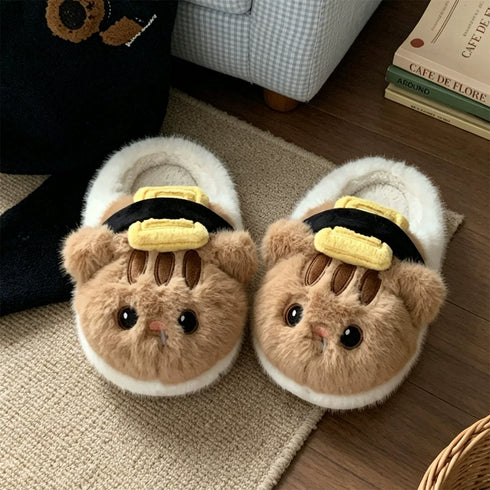 Sushi Cat Plush Indoor Slippers