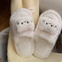 Cat Face Fuzzy Open-Toe slippers
