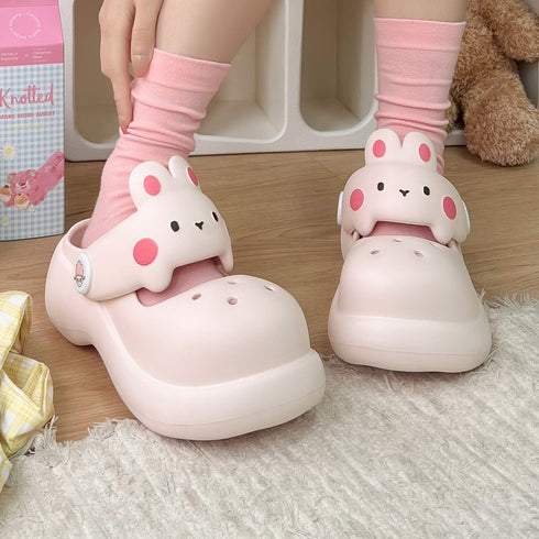 Chunky Bunny Strap Platform Clogs